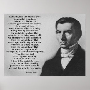 Poster Frederic Bastiat Anti-socialisme