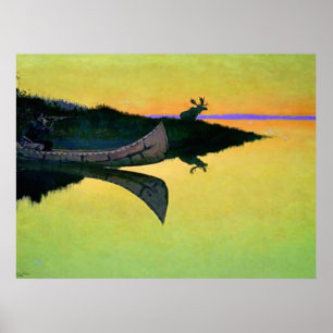 Poster Frederic Remington Art Occidental "Arrivée À L'App