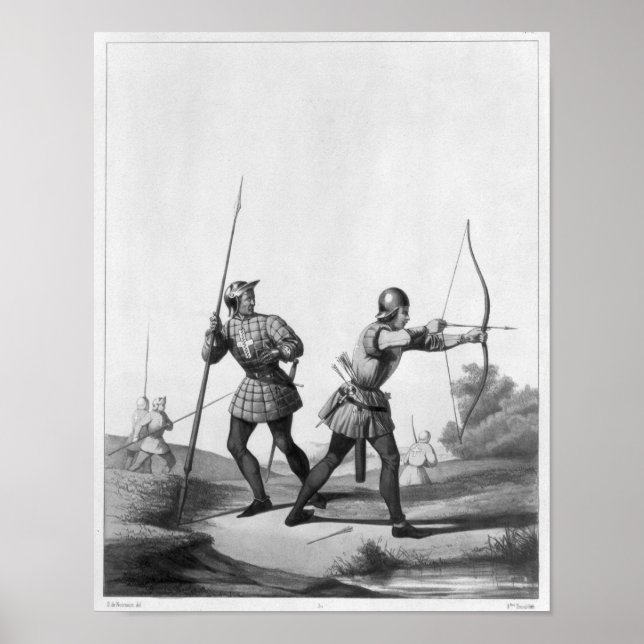 Poster Free archers during the reign of Louis XI (Devant)