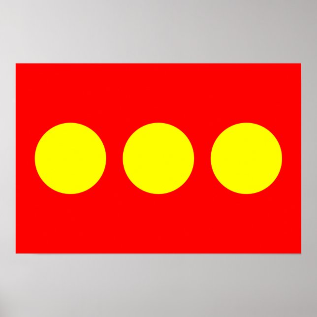 Poster Freetown Christiania Flag (Devant)