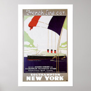 Poster French Line CGT