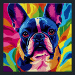 Poster Frenchie Pop Art<br><div class="desc">🐾 Apportez une touche pop et colorée avec ce design vibrant de bouledogue français. Parfait pour les amoureux de chiens et d'art moderne ! 🌈</div>