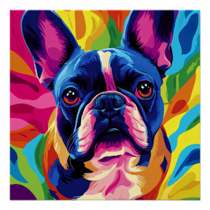 Poster Frenchie Pop Art