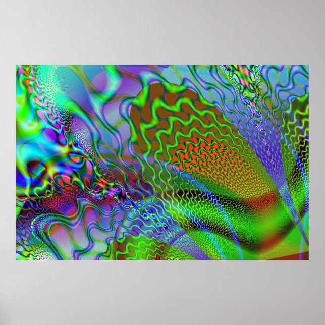 Poster "Fréquences résonantes et cerveau humain" (Devant)