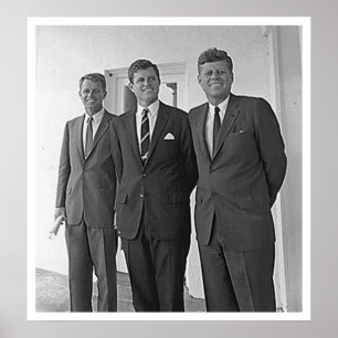 Poster Frères de Kennedy, John, Ted, Robert