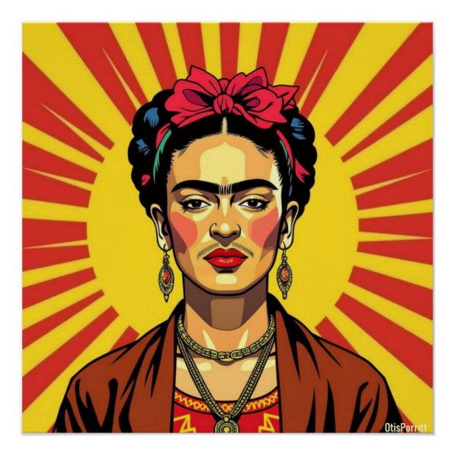 Poster Frida Kahlo-3 (Devant)