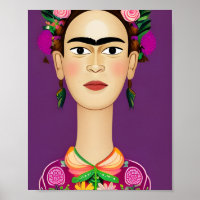 Poster Frida Kahlo, mur art
