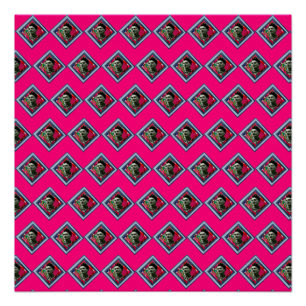 Poster Frida Kahlo Retro Denim Diamond