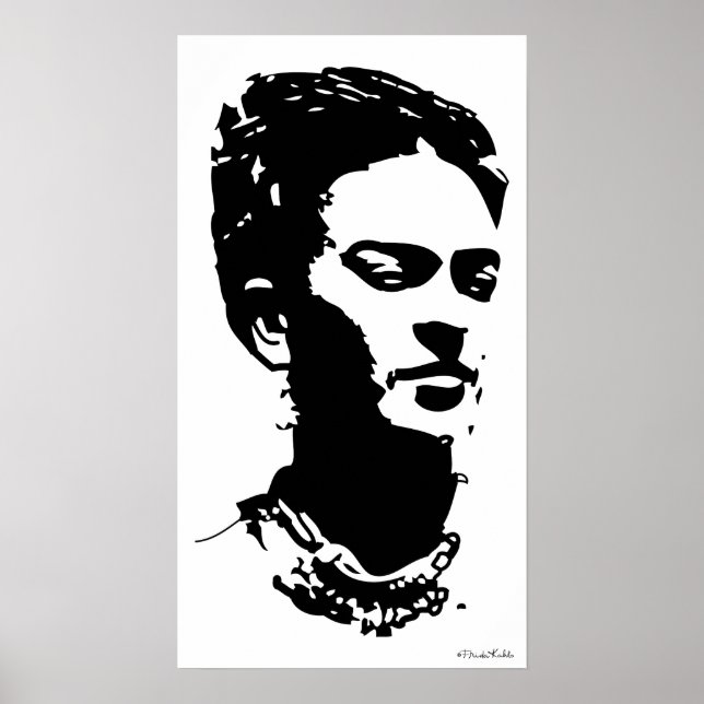 Poster Frida Shadow Portrait (Devant)