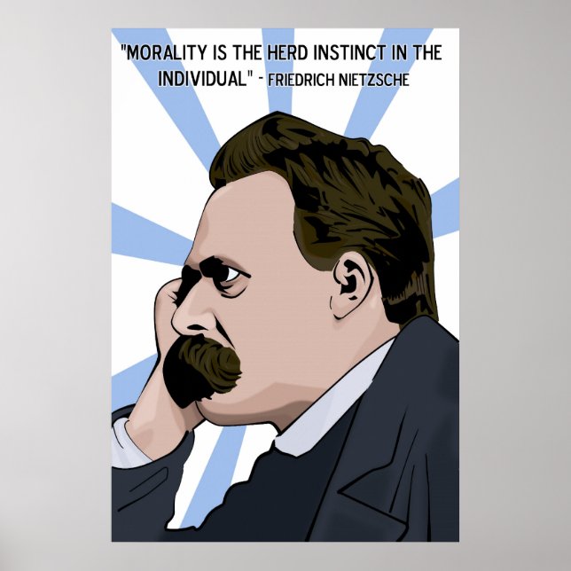 Poster Friedrich Nietzsche (Devant)