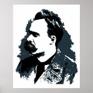 Poster Friedrich Nietzsche dessin vectoriel