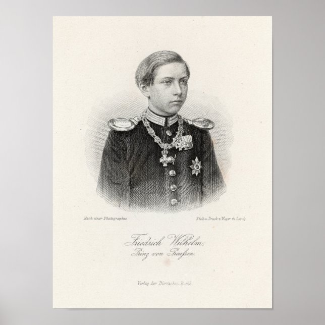 Poster Friedrich Wilhelm, Prinz von Preussen (Devant)