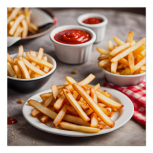 Poster Frites & Ketchup