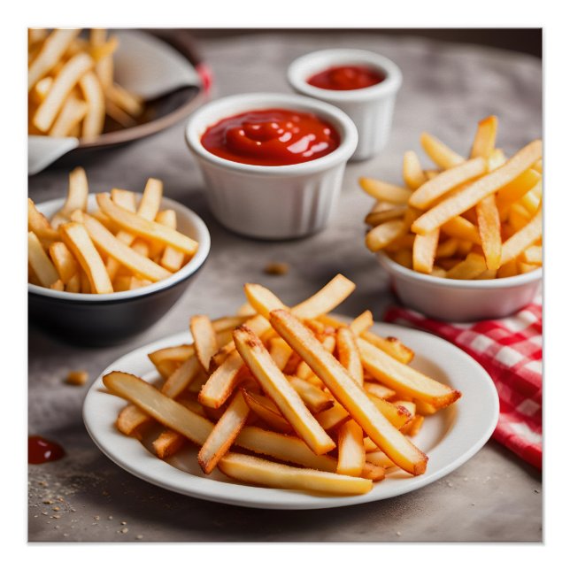 Poster Frites & Ketchup (Devant)