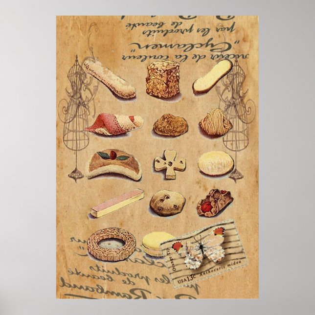 Poster frkery pastry cookike cake dessert (Devant)