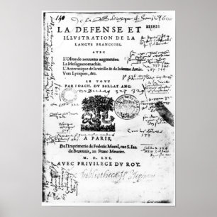 Poster Frontispiece de "La Défense et l'illustration