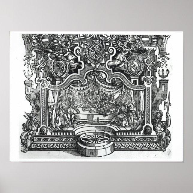 Poster Frontispiece de 'Messes' par Roland de Lassus (Devant)