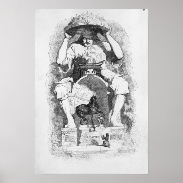 Poster Frontispiece to 'Gulliver's Travels' par (Devant)