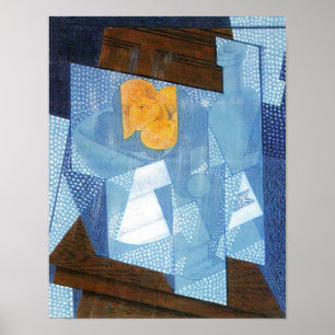 Poster Fruit Bowl par Juan Gris, Cubisme Vintage Still Li