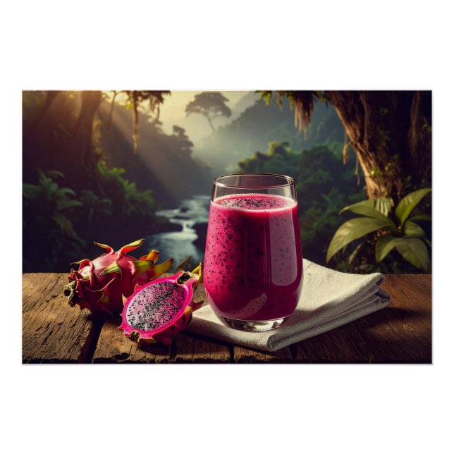 Poster FRUIT DU DRAGON ROUGE (Venus Pitahaya) - FRUITS EX (Devant)
