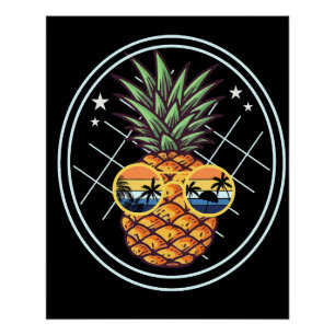 Poster fruit mignon ananas