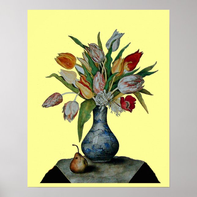 POSTER FRUITS DE SAISON - TULIPES (Devant)