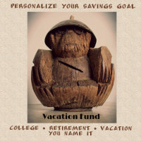 Fun Carved Coconut Monkey Bank Kitsch Photographie