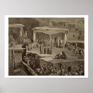 Poster Funeral Ceremony in the Ruins at Akhaltchi, Dagest