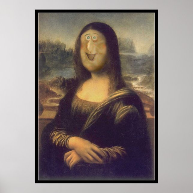 Poster Funny Face Mona Lisa Laughter (Devant)