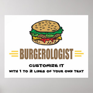 Poster Funny Hamburger