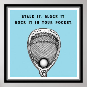 Poster Funny Lacrosse Goalie