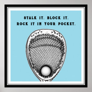 Poster Funny Lacrosse Goalie