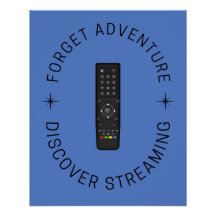 Poster Funny Streaming | Décor de ventilateur TV o