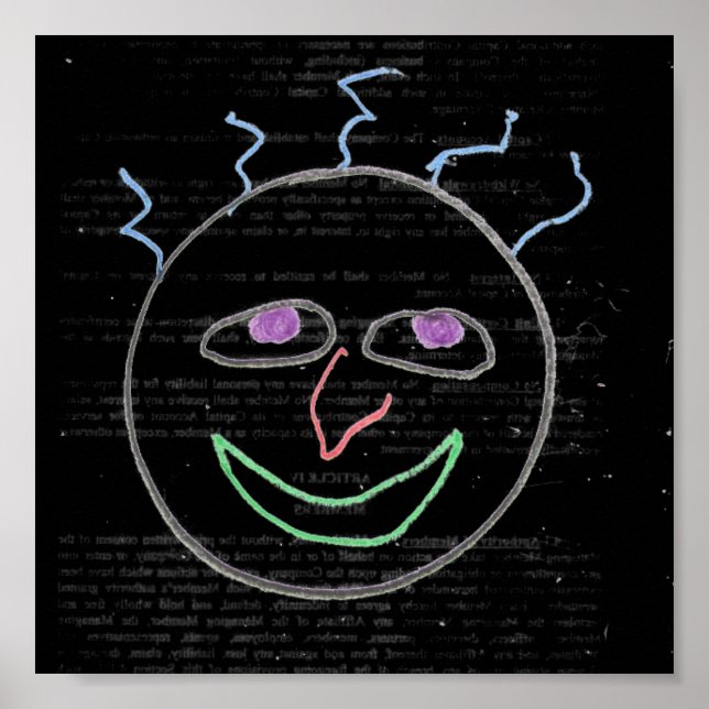 Poster Funny Visages (Devant)