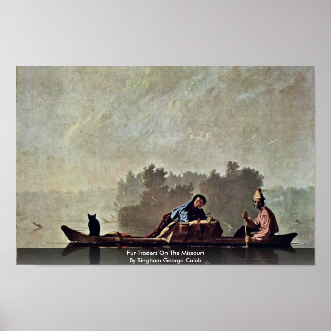 Poster Fur Traders On The Missouri (Devant)
