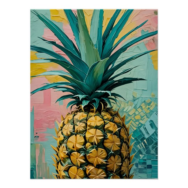 Poster Fusion d'ananas (Devant)