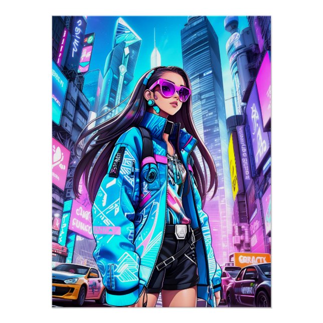 Poster Futuriste Pop Star 0002 (Devant)