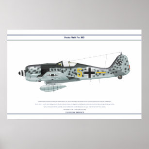 Poster Fw-190 A-8 JG300 3