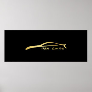 Poster G35 Brush Stroke - Or