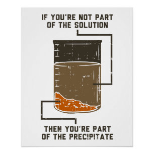 Poster Gadget de laboratoire de chimie drôle