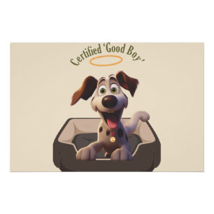 Poster Gagnant d'une médaille 'Bon Chien'