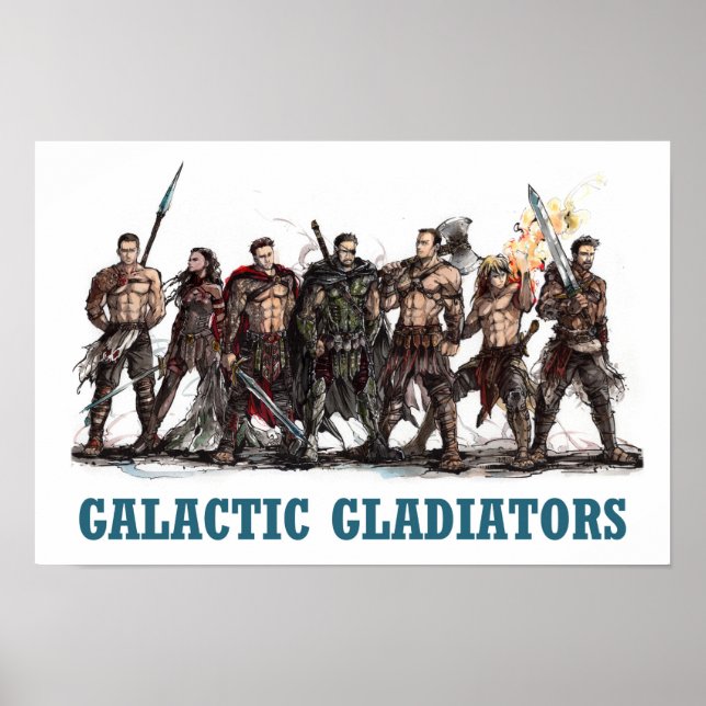 Poster Galactic Gladiators (Devant)