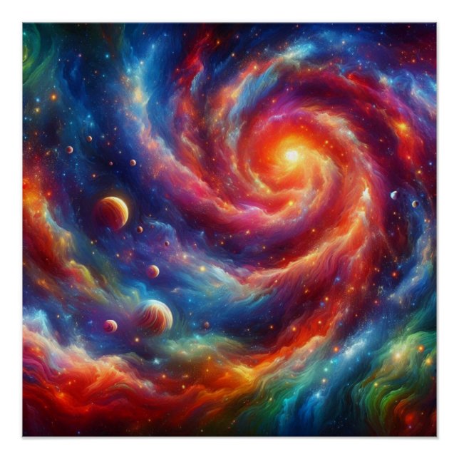 Poster Galaxie (Devant)