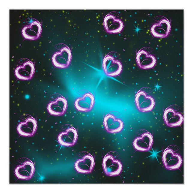 Poster Galaxie de coeur (Devant)