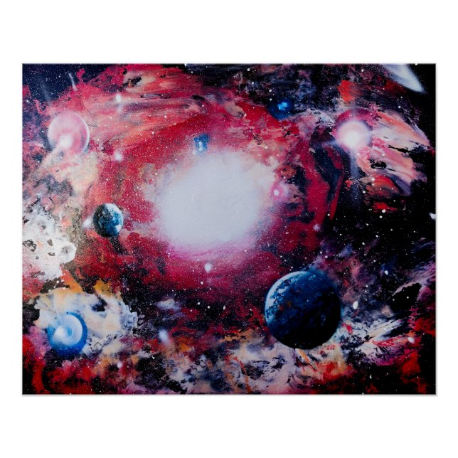 Poster Galaxie Rouge (Devant)