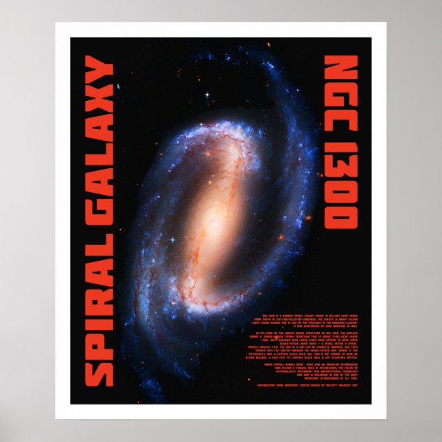 Poster Galaxie spirale (Devant)