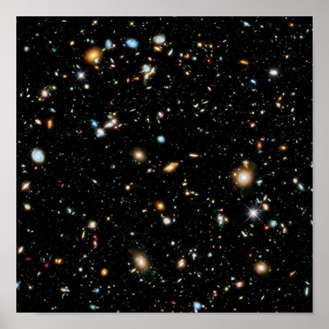 Poster Galaxies du champ ultra-profond de Hubble de la NA (Devant)