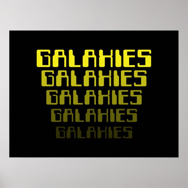 POSTER GALAXIES GALAXIES GALAXIES GALAXIES GALAXIES GALAX (Devant)
