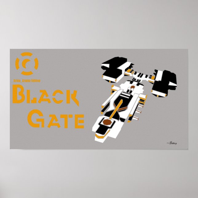 Poster Galaxy Black Gate (Devant)