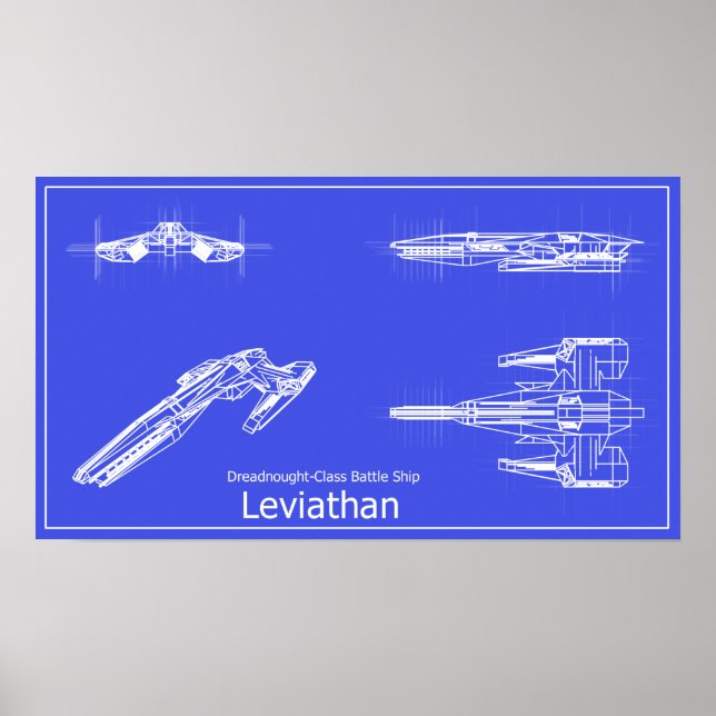 Poster Galaxy Leviathan Blueprints (Devant)